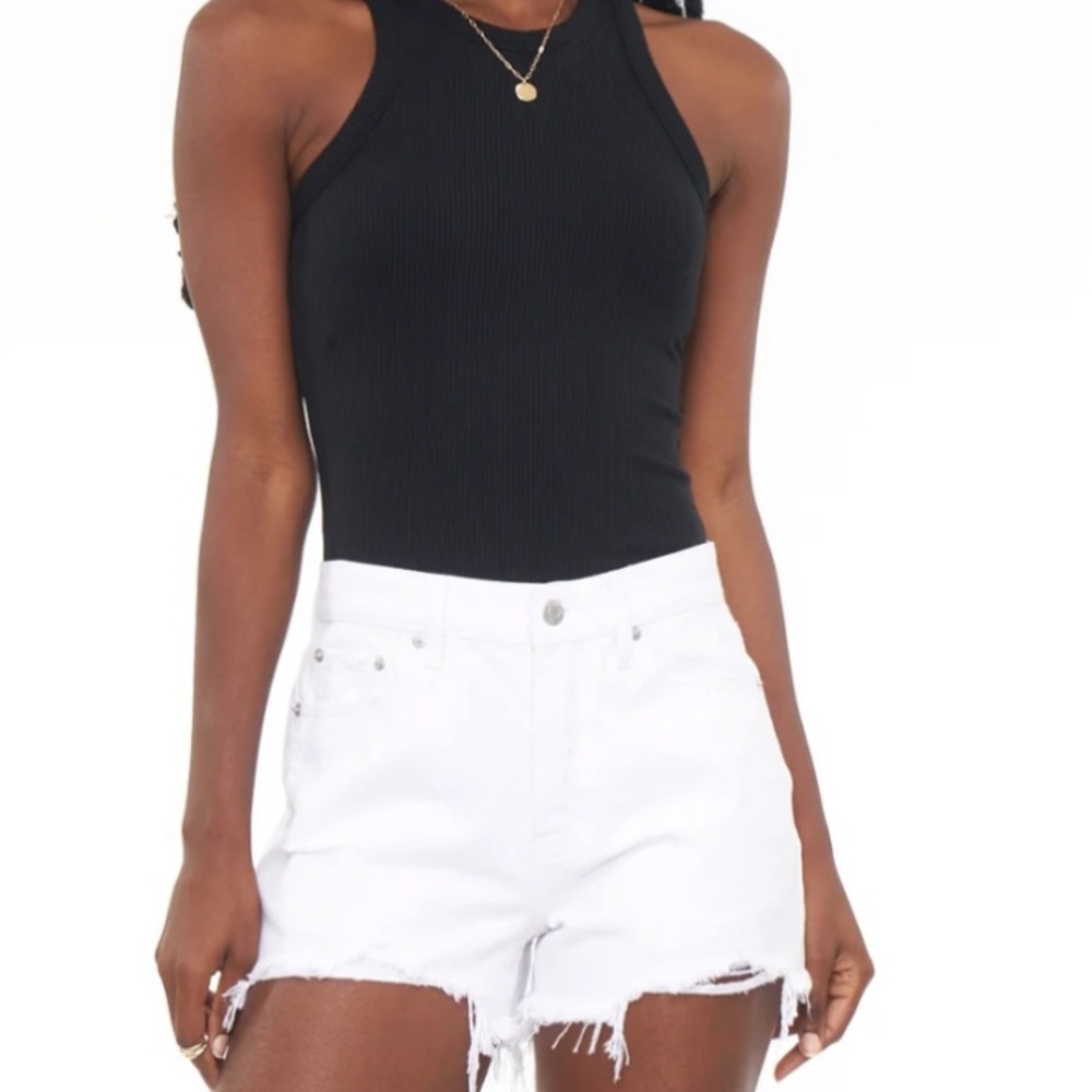 Pistola Nova High Rise Cut Off Short - Pearl Distressed